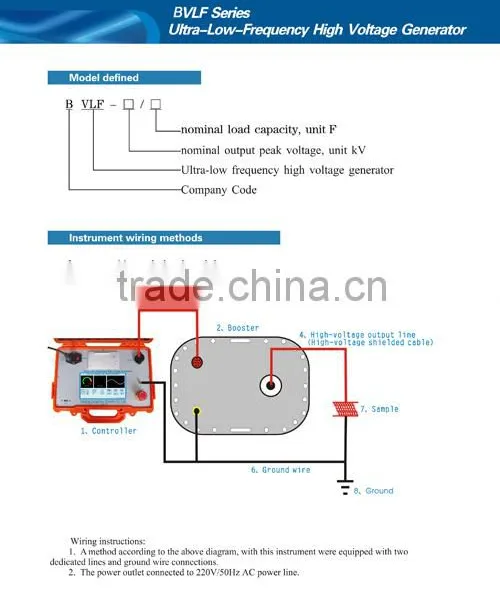 80 KV 0.05HZ VLF Hipot Test Equipment AC Hipot Tester photo-6