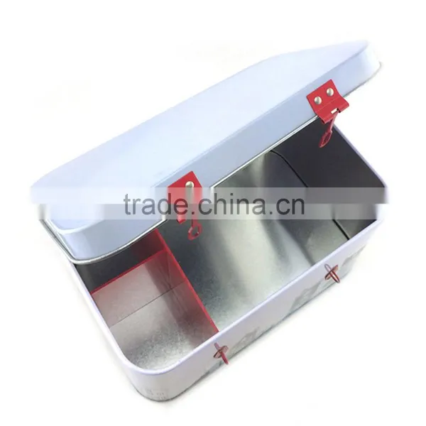 High Quality Frist Aid Tin Can, Medical Tin Box for Storage photo-3