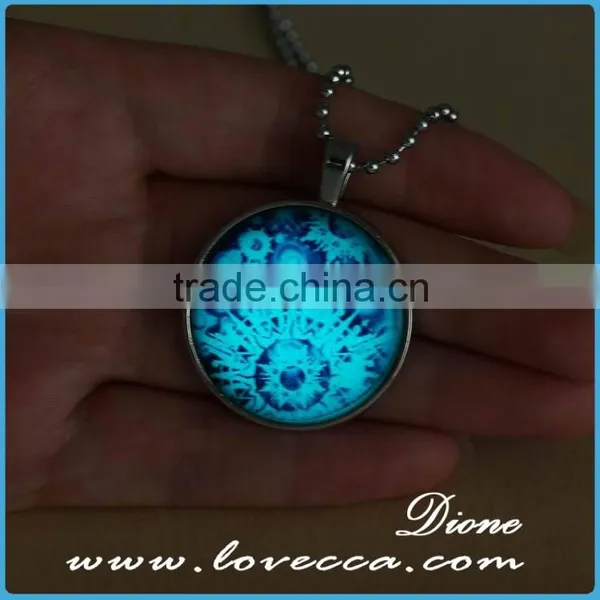 Christmas Cabochon Glass Pendant Necklace Jewelry Gift photo-3