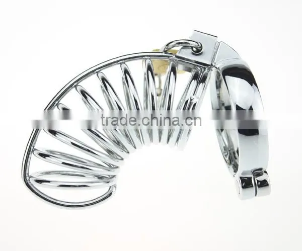 Padlock Hand-polished Sex Toys For Men Stainless Steel Lockable Penis Cage photo-3