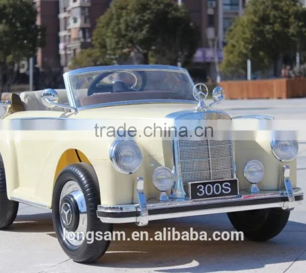 Kids Toy Car Old Classic Mercedes Licensed Ride On photo-3