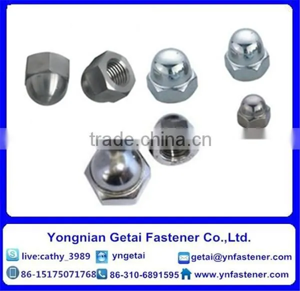 DIN 1587/DIN 917 Hexagon/Flange Cap Nuts M3-M24 Galvanized photo-3