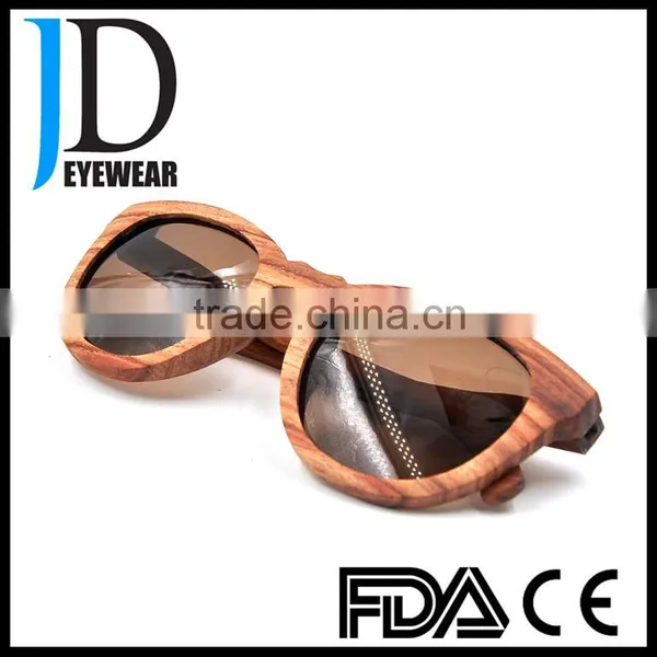 High Quality Cat.3 UV400 OEM Skateboard Wood Sunglasses photo-6