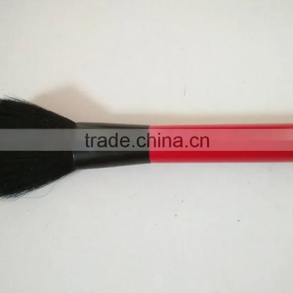 Free Sample Single Synthetic Hair Brush,red Powder Cosmetic Brush photo-3