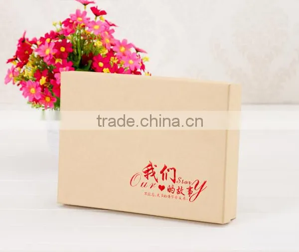 Professional OEM Cardboard Paper Family Memory Wedding Album Storage Box photo-3