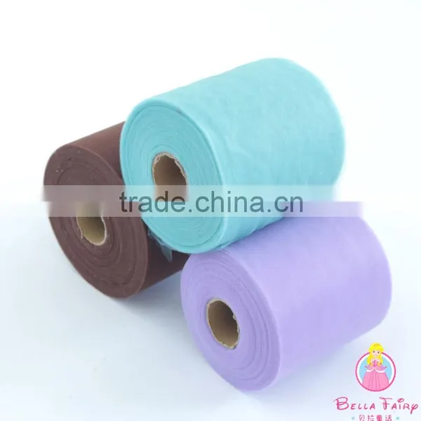 Wholesale Good Quality Tutu Tulle Roll Tulle Purple Fabric for Fashion Dress photo-3