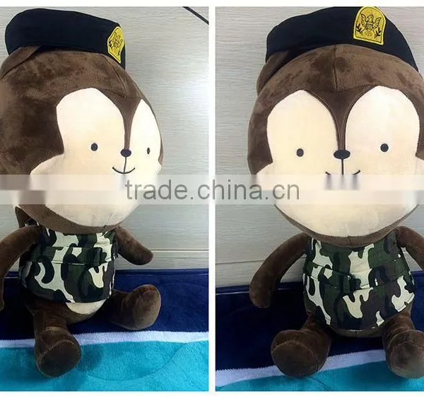 2016 Fashion New Fox Rabbit With Military Uniform Toy Descendants of the Sun Dolls photo-4