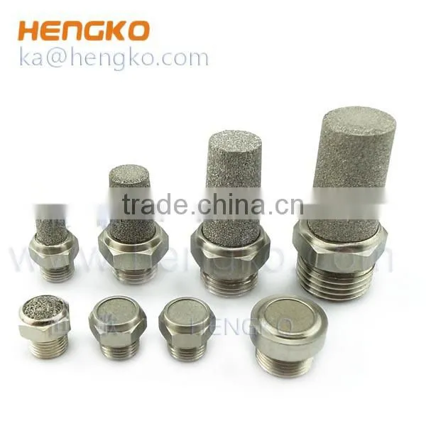 Sintered Stainless Steel SS ASP-8 Bronze Brass Pneumatic Exhaust Muffler photo-2