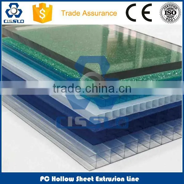 CE STANDARD HIGH CAPACITY GOOD PERFORMANCE POLYCARBONATE HOLLOW PROFILE MAKING MACHINE photo-2