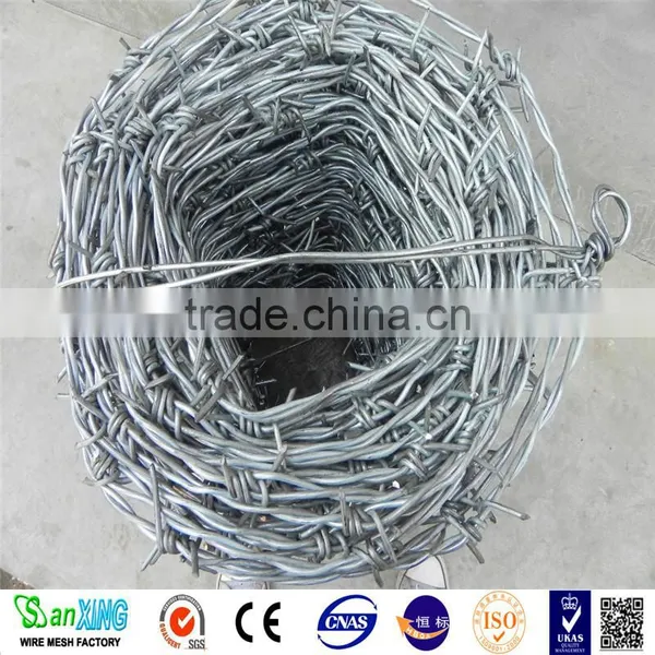 Hot Dipped Galvanized Barbed Wire 1.4mmx1.6mmx5'' for Fencing photo-2