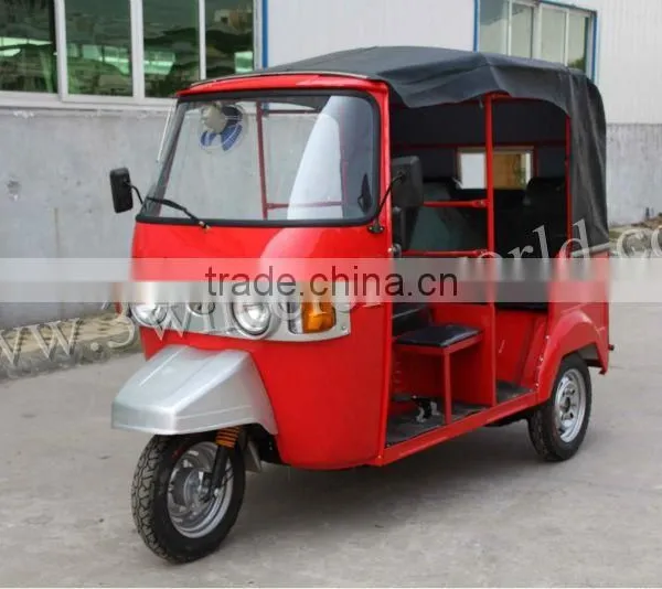 Bangladesh 150cc CNG India Tuk Tuk Bajaj Rain Cover Adult Tricycle for Sale photo-5