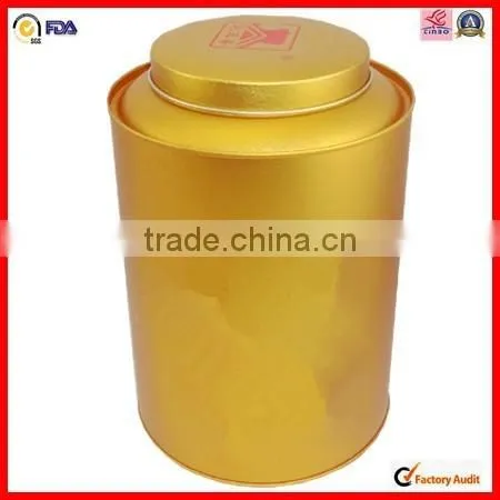 Factory Directly Tin Can Plain Black Tea Caddy Tin photo-2