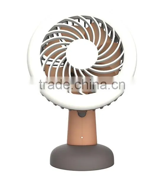 Pocket LED Light Fan Personal Table Light Fan With Built-in Battery photo-2