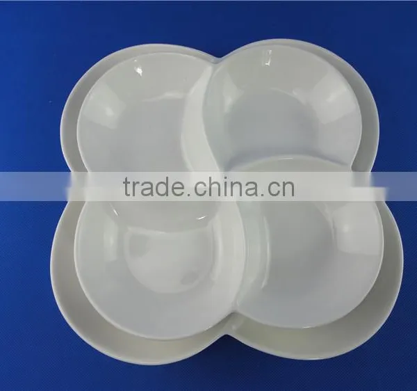 4 Compartment Fruit Plates Porcelain Material photo-6