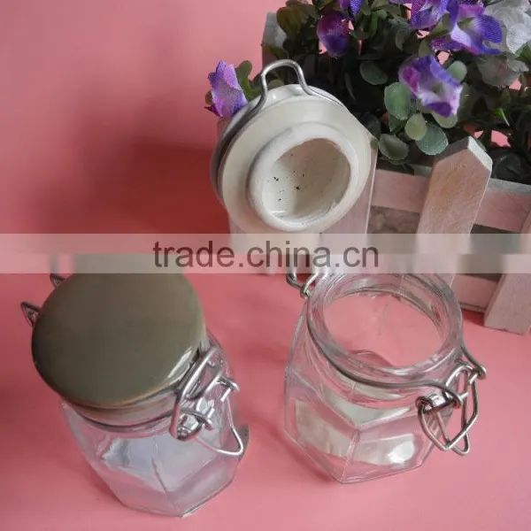 High-end Glass Latch Lid Spice Jar With Ceramic Lid photo-2