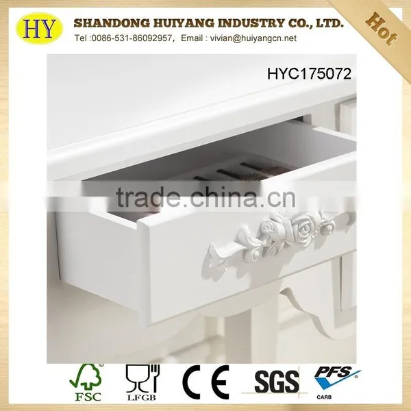 Custom Wooden Bedroom Dressing Table With Stool photo-5
