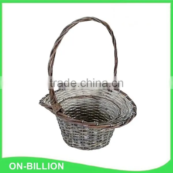 Natural Wicker Hat Basket photo-5