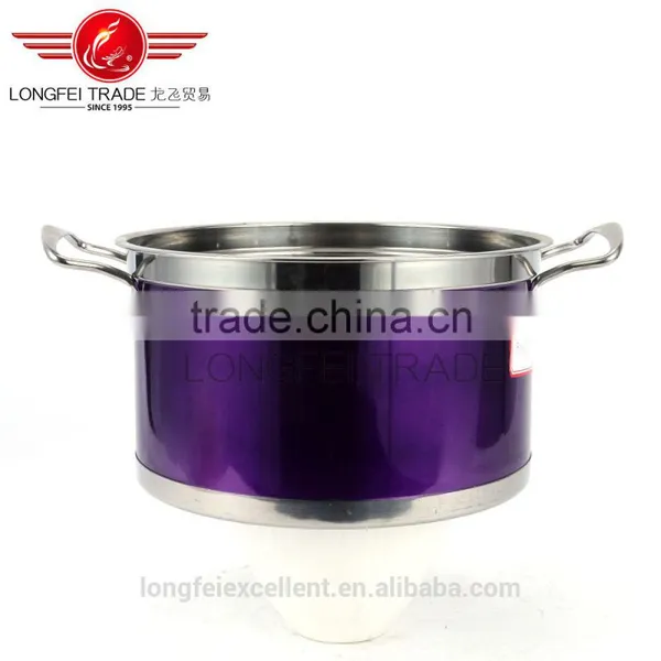 Colorful Best Selling in China High Quality Stainless Steel Soup Pot Set/cooking Pot Set photo-3