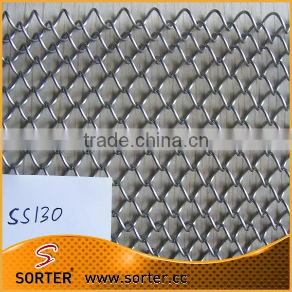 New Design Salon Room Divider Metal Woven Mesh Metallic Curtain photo-2
