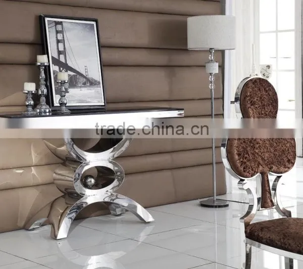 C8066 Latest Design Fancy Rectangle Tea Table With Glass photo-2