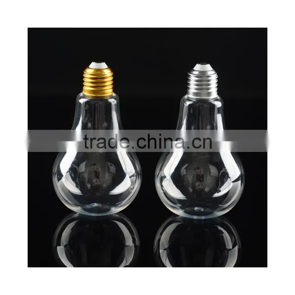 Empty Transparent Plastic Light Bulb PET Plastic Light Bulb Shape Bottle photo-4