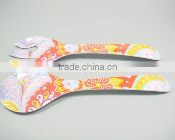 Hot Sale Color Custom Printed Melamine Spoon&fork photo-3