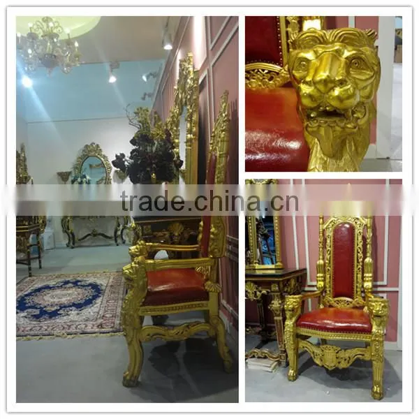 Hot Sales Wedding Decorating Polyresin King Chair photo-5