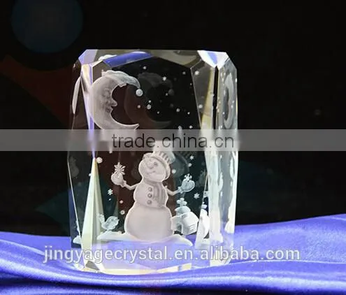 3d Laser Engraved Crystal Christmas Ornaments 2016 photo-2