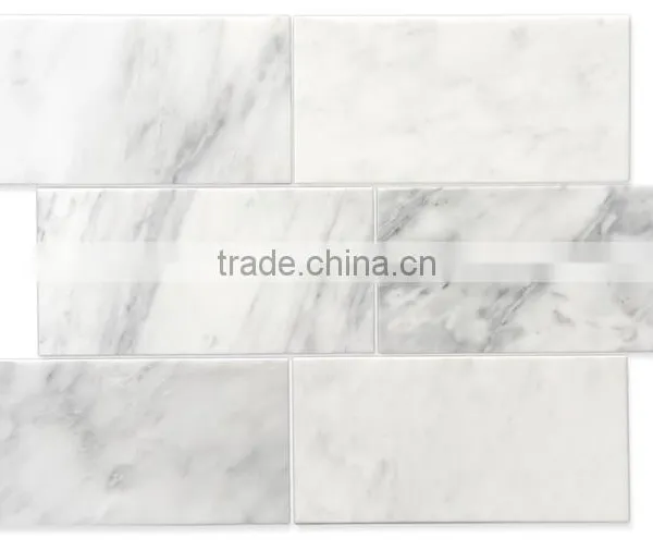 High Quality Heat Resistance Natural Stone White Marble Tile With Promotional Price photo-2