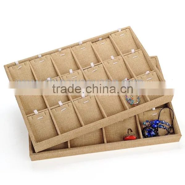 Linen Jewelry Display Neck Stands Jewelry Display Tray photo-6