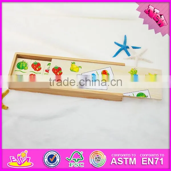 2016 Top Fashion Educational Wooden Children Domino Game WJ277620 photo-2