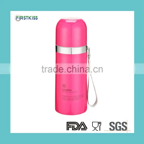 Double Wall Stainless Steel Color Vacuum Flask in Bullet Type photo-6