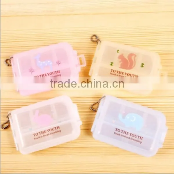 Custom Clear 4 Compartment Medicine Storage Case PP Plastic Pill Box Supplier in China,custom Made PP Plastic Pill Box Supplier photo-2