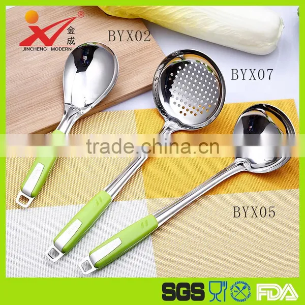 Bulk Cheap Kitchen Accessoires Stainless Steel Slotted Spoon BYX07 photo-2