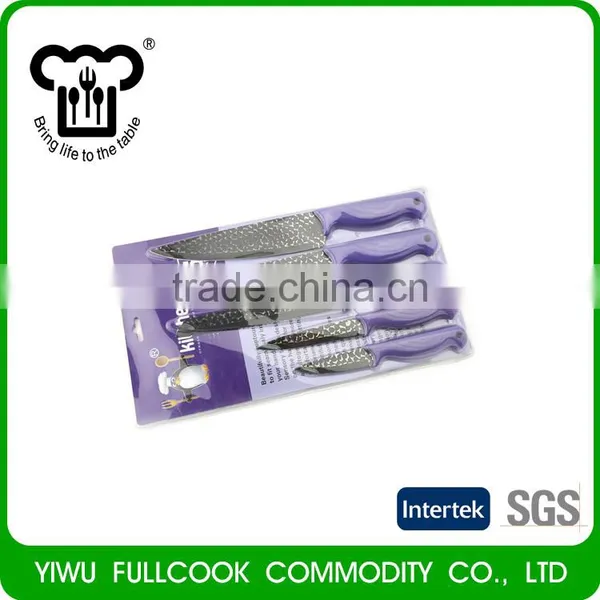 Newest Selling Unique Design Scale Surface Colored Kitchen Knife Set photo-5