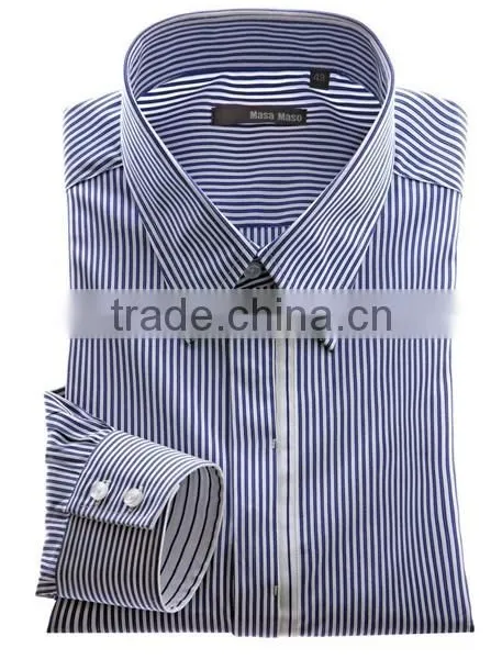 Superior Pinstripes Trendy Mens Dress Shirts photo-2
