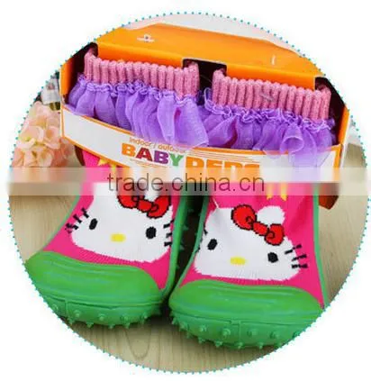 Shuoyang Crochet Booties Free Pattern Infants Socks With Rubber Sole Soft Cute Baby Sock Shoes photo-4