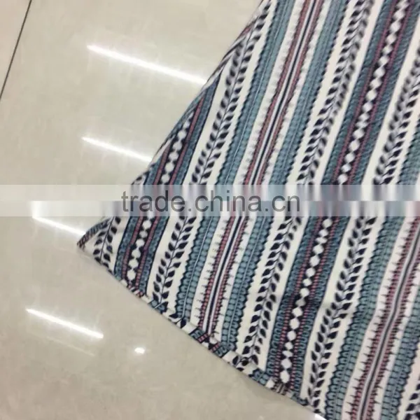 Women Fashion Sleeveless Stripe Full Print Flare Dress photo-2