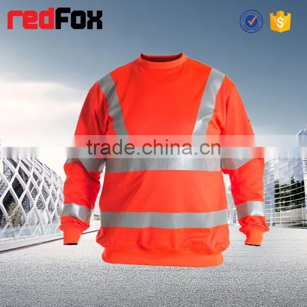 Casual Comfort Safety Reflective Fleece Sweatshirt photo-3
