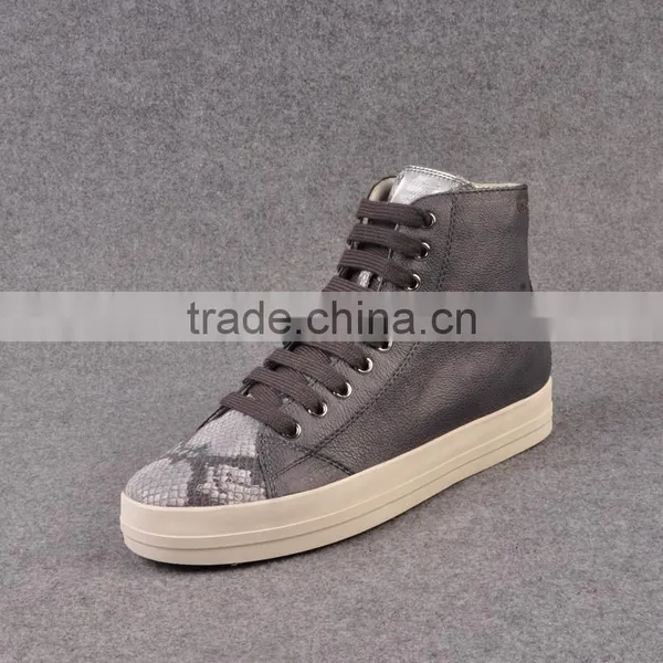 Brand Women Leather Shoes Womens Comfortable Boot in Stock photo-2