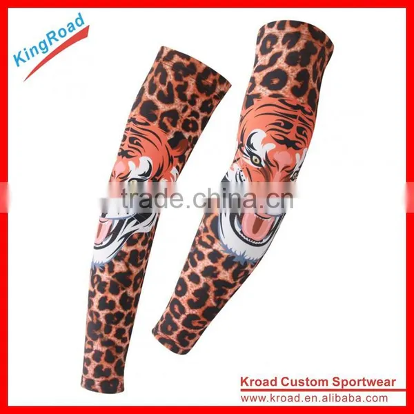 Sport Arm Sleeves UV Sun Protect Anti-slip Basketball Armband Tattoo Cover photo-3