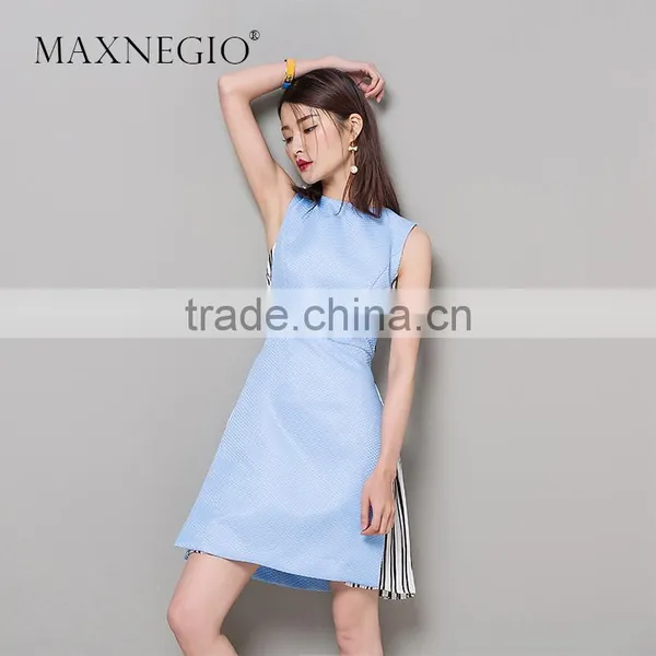 2017 New Fashion Elegant Ladies Casual Midi Dress Plus Size Women Dresses Summer photo-3