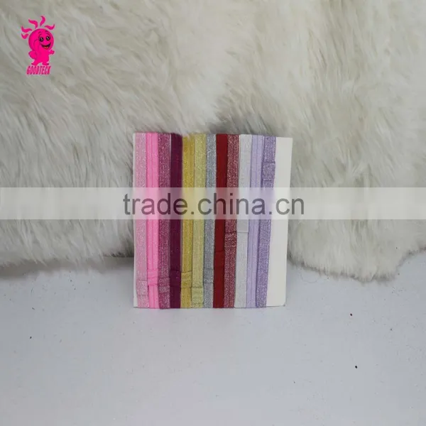 2015 Hot Sales Children Colored Satin Covered Resin Hairbands Ribbon Covered Adult & Kids Headbands photo-3