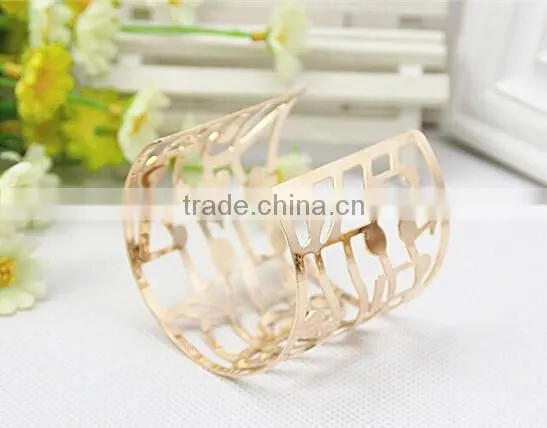 South Korea Popular Music Note Style Hollow Bracelet for Girls Jewelry photo-5