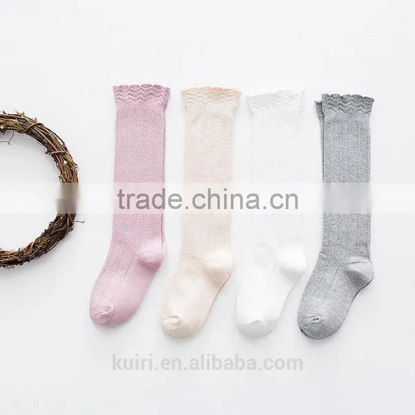 Baby Top Fashion Pure Color Kids Socks Soft 100% Cotton Kawaii Boys Girls Knee Long Socks Children's Leg Warmers High Socks photo-4
