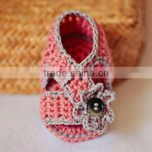 Newest Wholesale Baby Clothing Crochet Baby Sandals photo-2