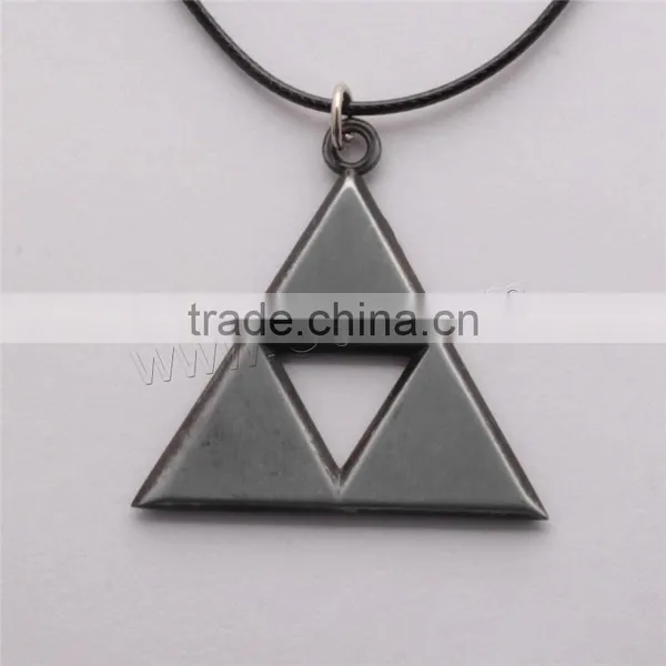 Jwelleries Statement Necklace Necklace With Waxed Cotton Cord Triangle Cloth Dress Necklace photo-2