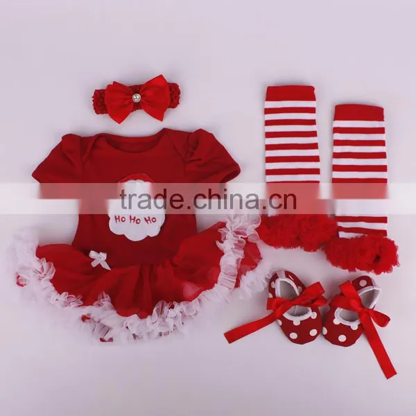 Wholesale 4pcs Cute Christmas Baby Tutu Romper Set photo-2