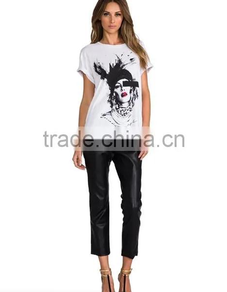 Cotton Blend T-shirts With Face Print photo-2