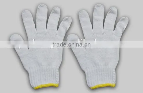 Raw White Cotton Gloves